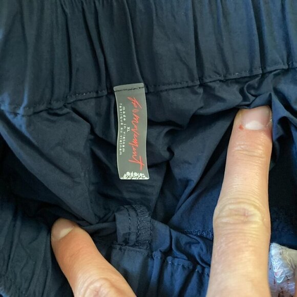 NWT Free People Movement Three Pointer Track Pants Navy Floral Sz XL - Picture 7 of 10